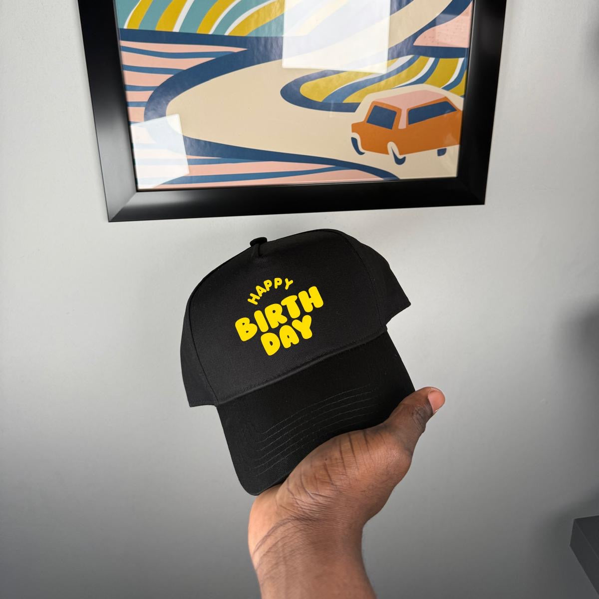 Black Cap Birthday wish, unisex hat