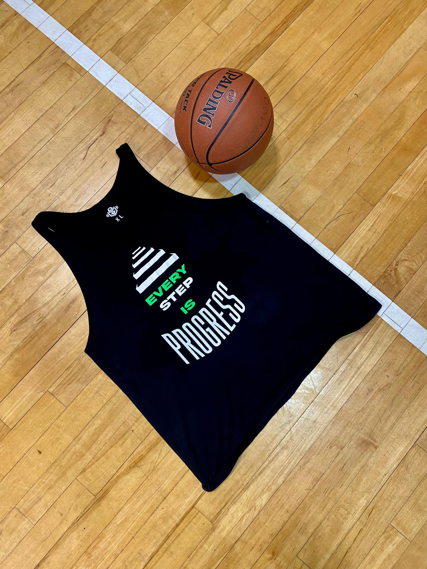 Every step is progress Unisex tank top