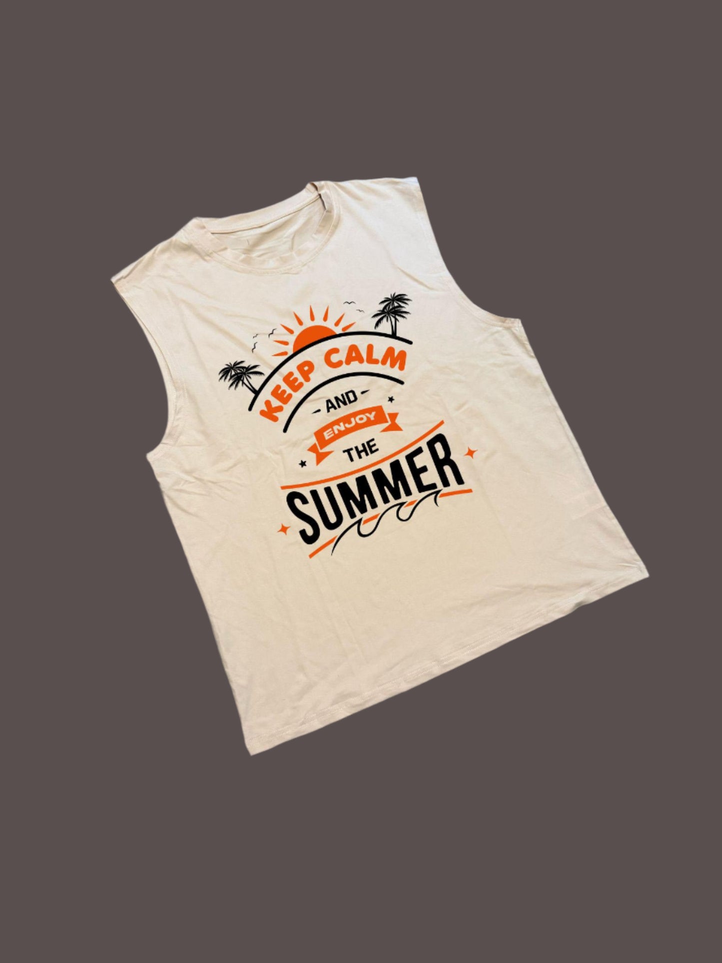 Keep Calm and Enjoy the summer tank top
