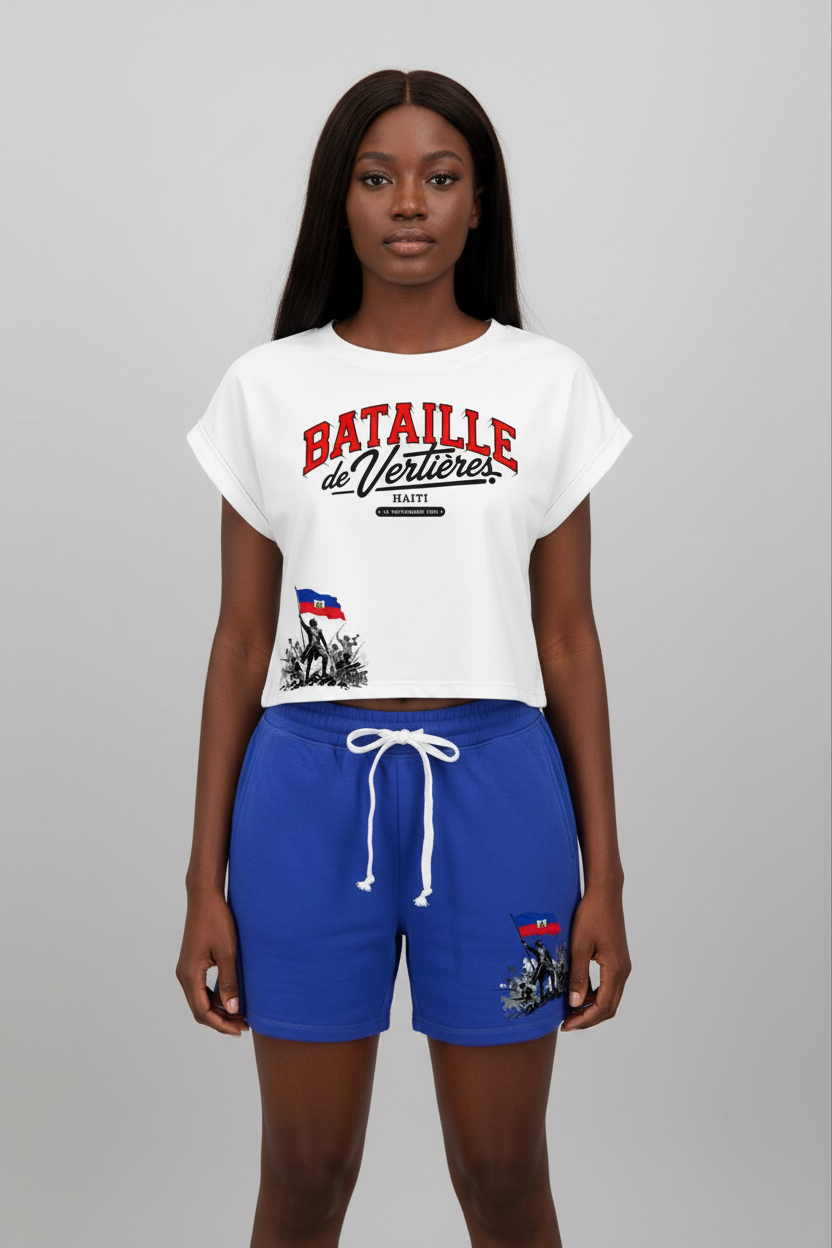 Set crop top & Pant "Bataille de Vertières Woman