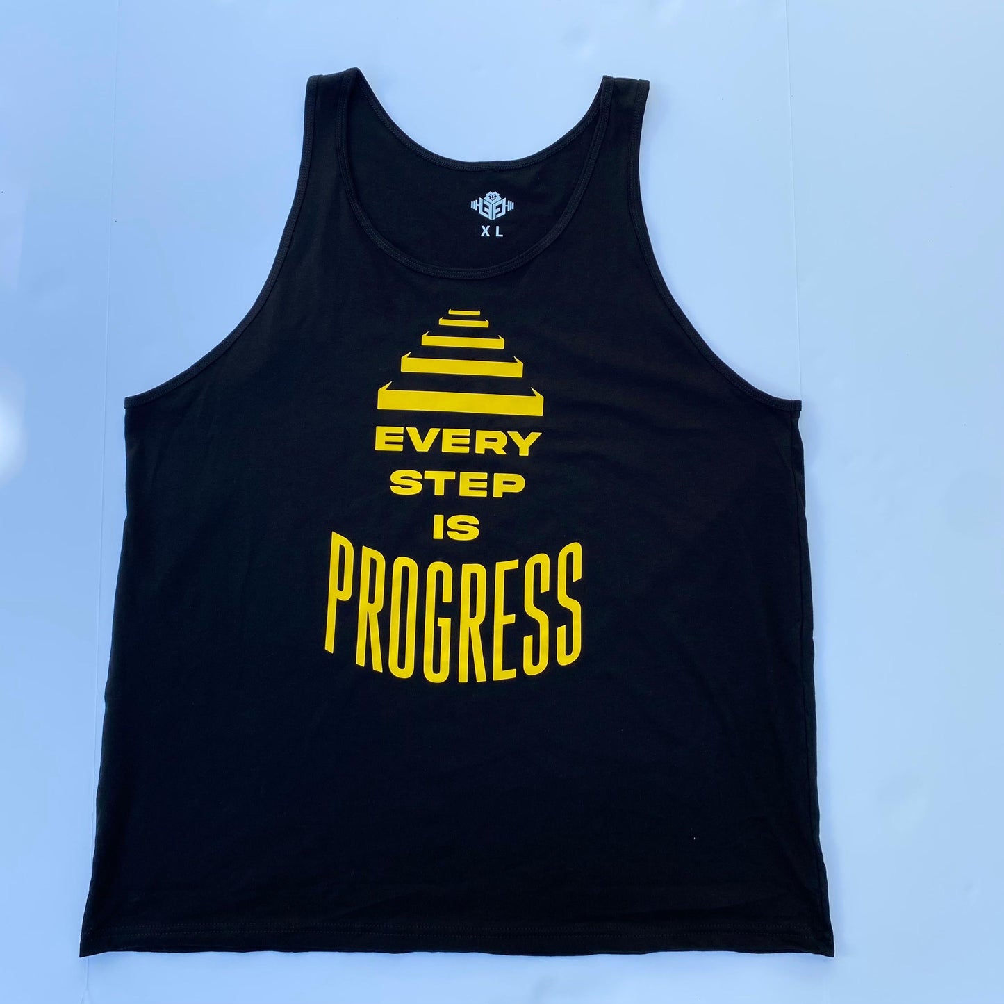 Every step is progress Unisex tank top
