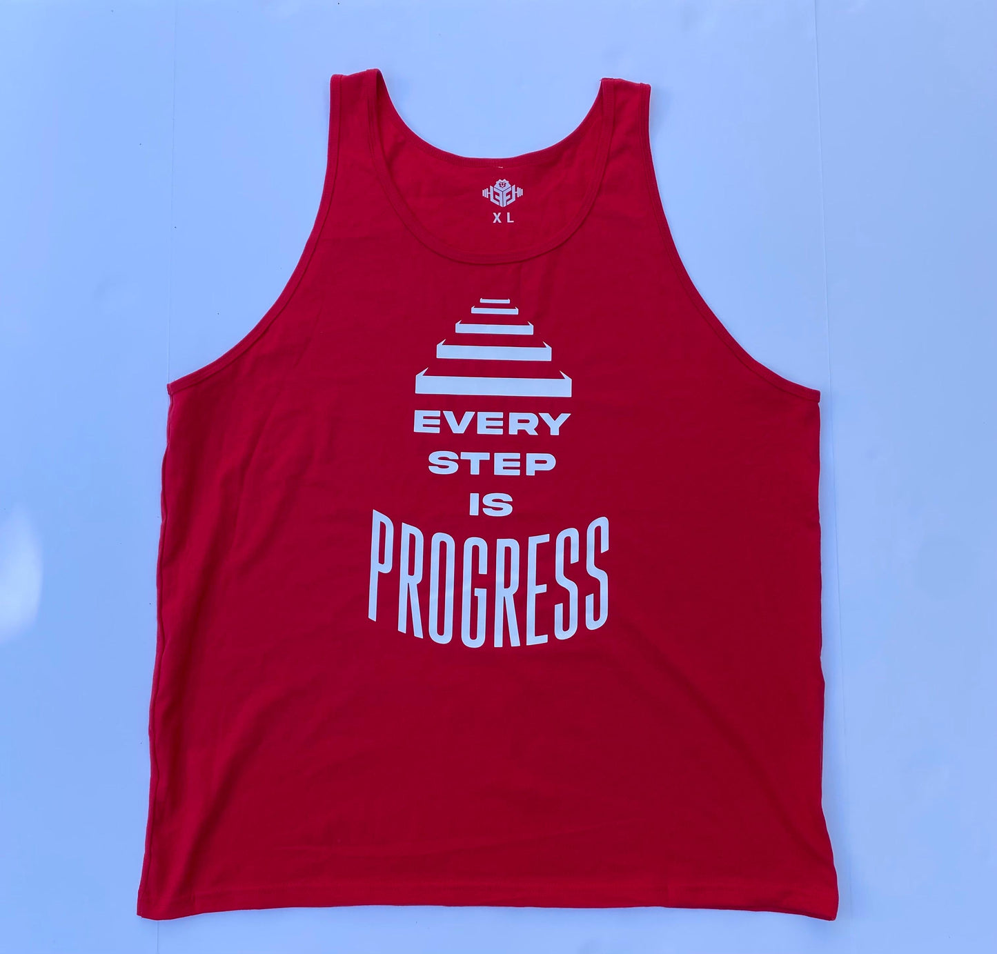 Every step is progress Unisex tank top