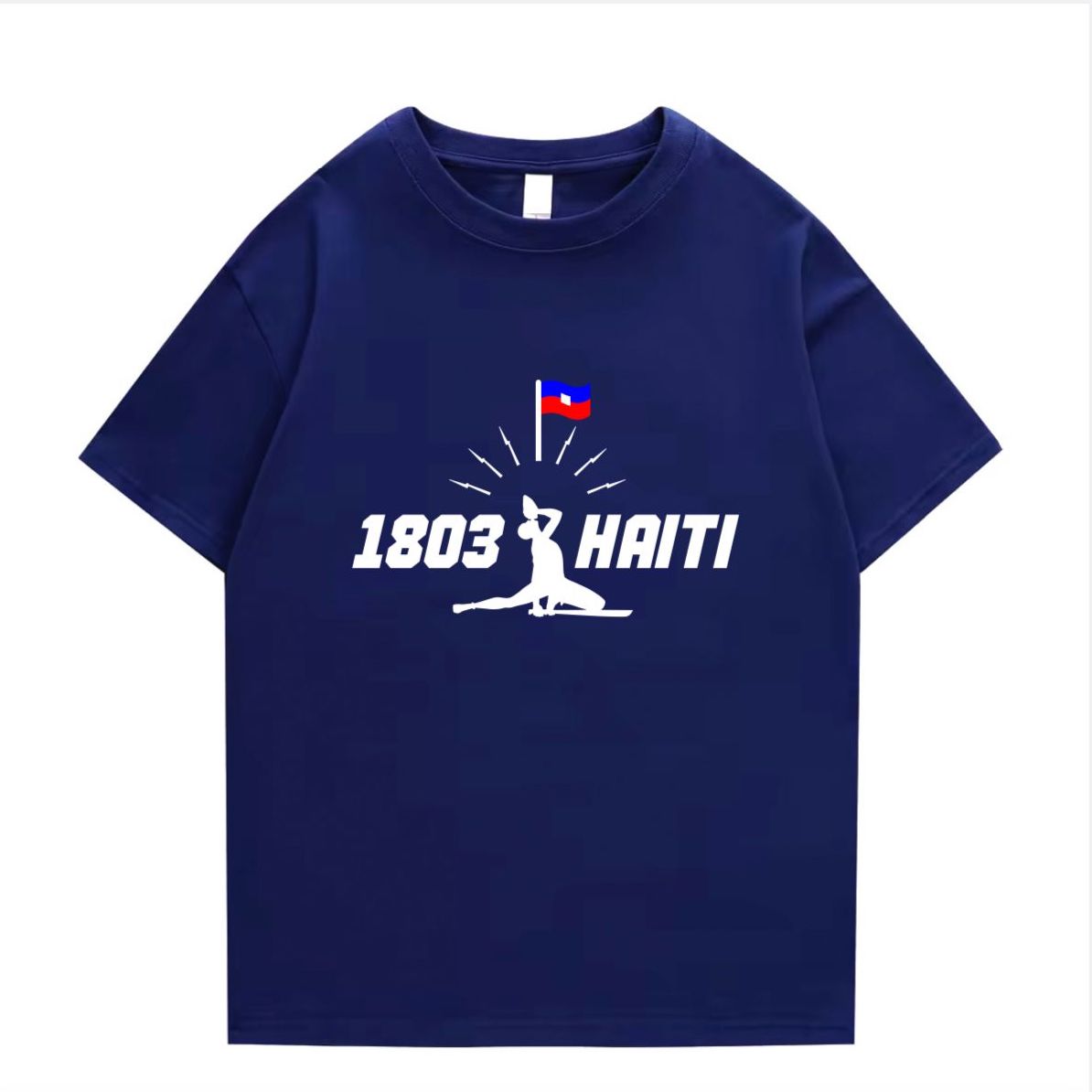 Unisex T-Shirt 1803 Haiti NEG MAWON T-Shirt by Lion Brand Multicolor