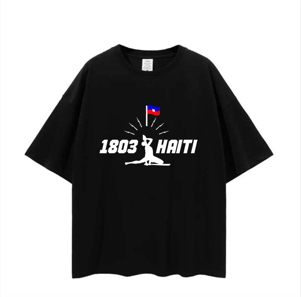 Unisex T-Shirt 1803 Haiti NEG MAWON T-Shirt by Lion Brand Multicolor