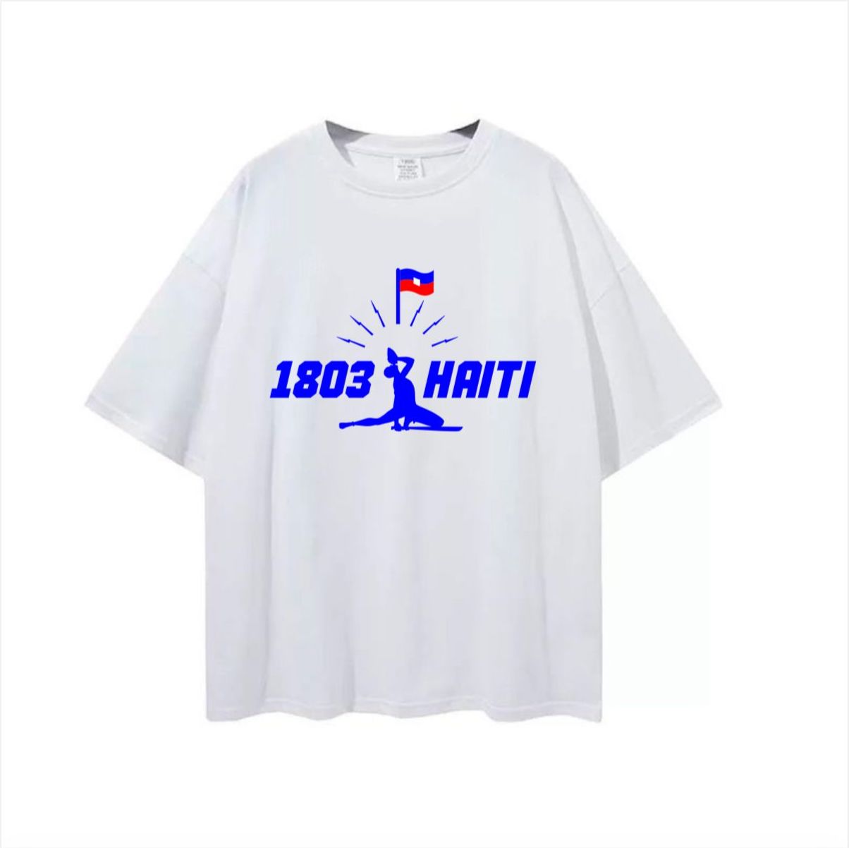 Unisex T-Shirt 1803 Haiti NEG MAWON T-Shirt by Lion Brand Multicolor