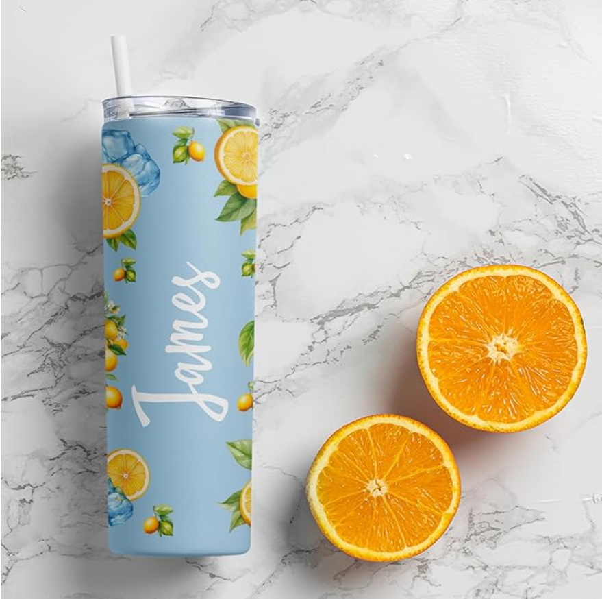 Personalized 20 Oz Skinny Tumbler - Custom Name Skinny- Customized Gift