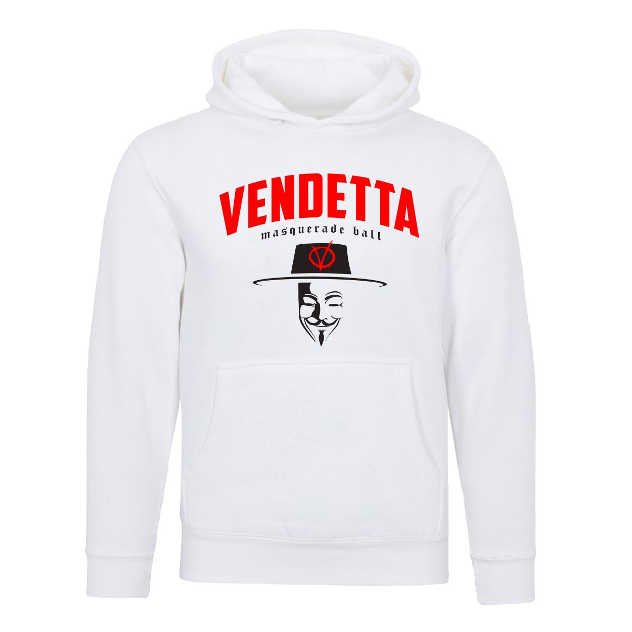 Unisex hoodie VENDETTA hoodie masquerad ball 1