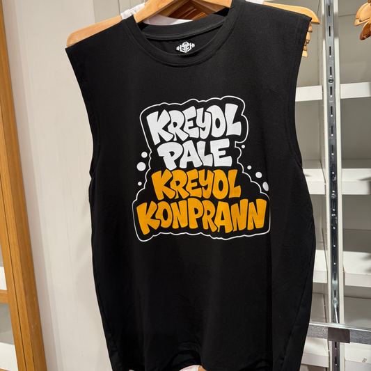 Kreyòl Pale, Kreyòl Konprann Tanktop Hands made