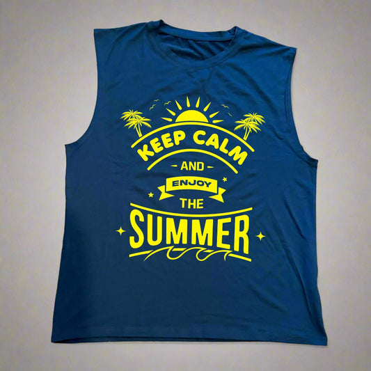Keep Calm and Enjoy the summer tank top