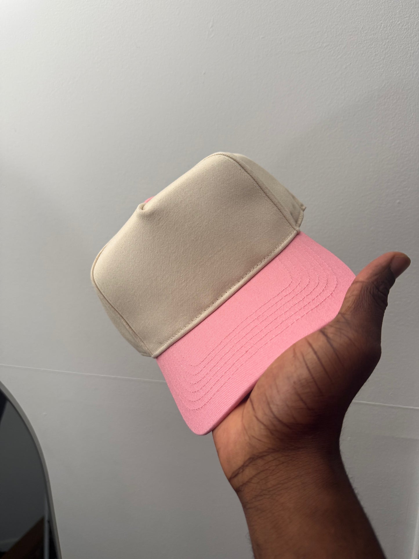 Beige Cap [Your Text or Logo]