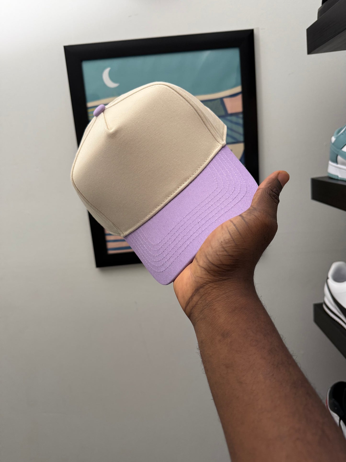 Beige Cap [Your Text or Logo]