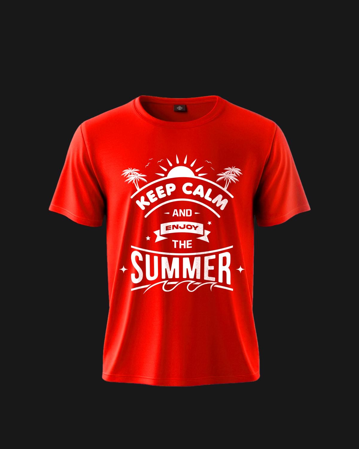 Keep Calm and Enjoy the summer t-shirt unisex