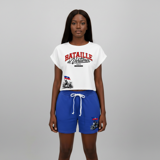 Set crop top & Pant "Bataille de Vertières Woman